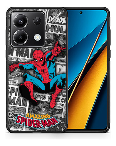 Funda Tpu Poco X6 5g Anime Manga Arte Super Heroes Futbol