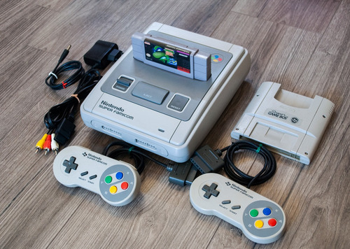 Super Famicom Modificado Para Juegos De Snes 2 Joystick Sfc