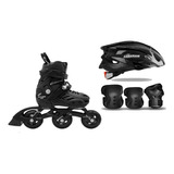 Combo Patines Canariam Black Magic Pro Plus+kitc4+cascosonic