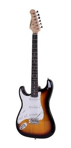 Guitarra Electrica Parquer Stratocaster Zurdo Sunburst Funda