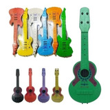 Kit 9 Violão + 9 Guitarra De Plástico Brinquedo Atacado 