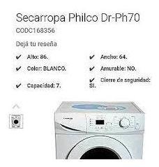 Repuestos Secarropas Philco Modelo Drph70 Consulte Necesita
