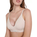 Ropa Interior Tommy Hilfiger Unlined Triangle Beige Mujer Uw