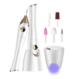 Pulidor Uñas Manicure Drill Recargable Luz Uv Secado Portati