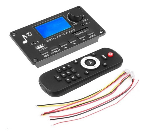 Placa Amplificadora De Potencia Bluetooth Mp3 Control Remoto