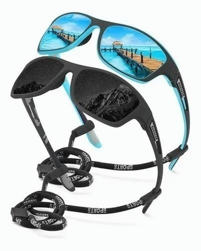 2pcs Gafas De Sol Hombre Polarizadas Pesca Viajes Conducción