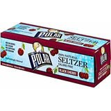 Polar Seltzer Negro Cherry, 12 Fl Oz (paquete De 12).