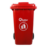 Contenedor De Basura Qrubber 240 Lts. Rojo