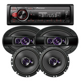 Pioneer Radio Bluetooth 218bt + 2 Falante 6 + 2 Falante 6x9