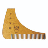 Alinhador Pente Modelador P/ Barba Madeira Barbeiro 10 Unid