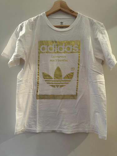 Remera adidas Blanca Niño Talle Xl