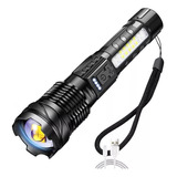 1 × Linterna Táctica Laser Pro Camping Trilha Led Usb