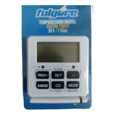 Temporizador Digital Fulgore FU1015 24\u002F7 127V 10A Automático Programable | MercadoLibre