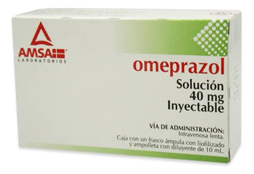 Omeprazol 40 Mg Solución Inyectable Con 10 Ml