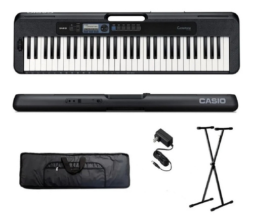 Teclado Organo Casio Cts300 61 T Sensitivo Soporte + Funda