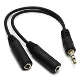 Adaptador Divisor Estereo Auxiliar 3.5mm Audifonos Microfono