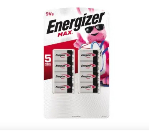 Pilas Alcalinas Energizer Max 9v Con 8 Piezas