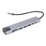 Adaptador Tipo 8 En 1 Usb3.0 Pd Dock