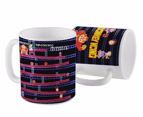 Taza Donkey Kong Juego Arcade Family Games Retro