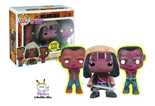 Funko Pop Michonne & Her Pets The Walking Dead Px Exclusive