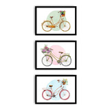 Cuadro Decorativo Diseño Bicicletas Vintage Decoracion Color