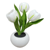 Tulip Flower Light Lámpara De Maceta De Tulipán De Simulació