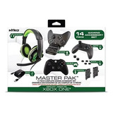 Kit 2 Bateria Headset Capa Carregador Base Xbox One - Nyko Cor Preto