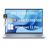 Portátil Dell Xps 13 9315: I7, 16gb Ram, 512gb Ssd, Win 11 P