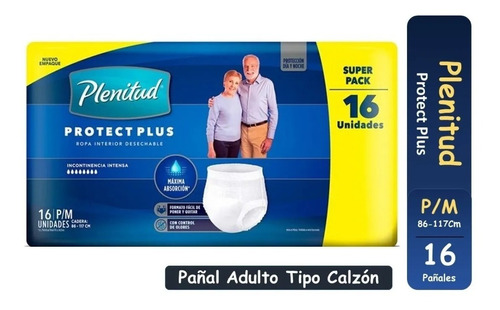  Pañal Adulto Tipo Calzón Plenitud Protect Plus Pack 1x16