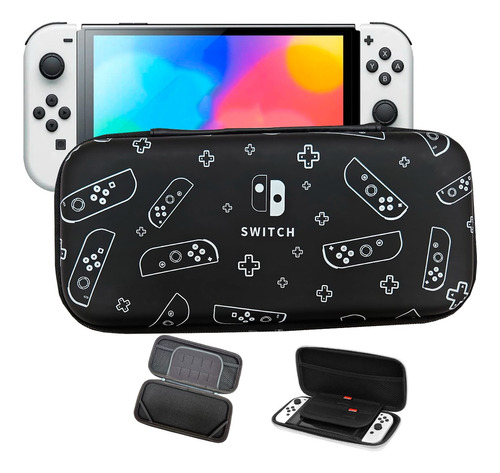 Estuche Rígido Para Nintendo Switch/oled Negro