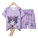 Set De Pijamas Kuromi Thin Con Dibujos Animados Para Niños,