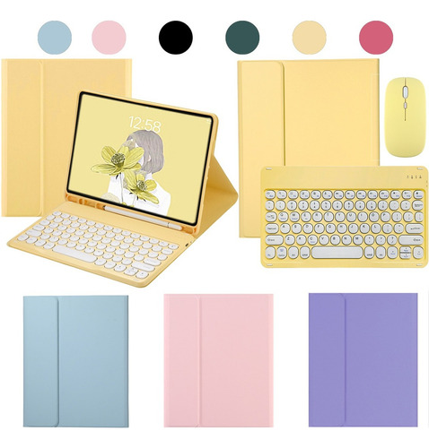 Capas Para  iPad Pro 11in(2022) Com Teclado Redondo E Mouse