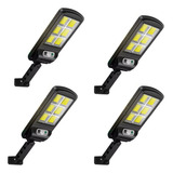 4 Pack Lámpara Solar Exterior Luz Jardín Led Controlador