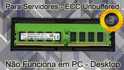 Memoria Sk Hynix 16gb Pc4-2133p Ecc-u P/ Server Dell Hp Ibm