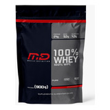 100% Whey Protein Concentrado 900g Md Muscle Com Nota Fiscal
