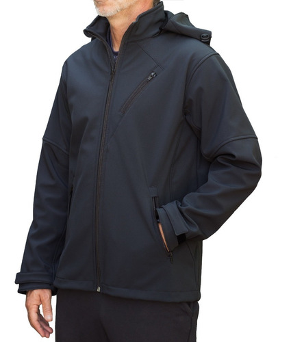 Campera Soft Shell Neoprene Impermeable Interior Micro Polar