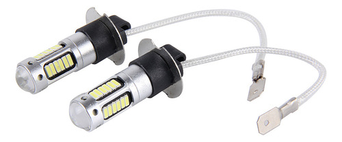 2 Bombillas Led H3 4014 30 Smd De Alta Potencia Para Coche,