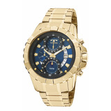 Relógio Technos Masculino Legacy Js15em/4a Dourado Cor Do Fundo Azul