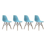 Sillas Eames Color Pack 4 Sillas Celeste/elegante/duradero