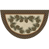 Broken Branch Non Slip Rug 19 X31 , Beige