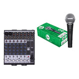 Mesa A0602 6 Canais Som 12v Automix + 1 Mic. Dylan Smd-100