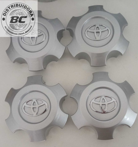 Kit X4 Tapas Taza Centro Llanta Toyoya Hilux