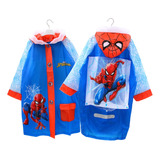 Chubasquero Midi Infantil Azul Y Rojo Spider-man