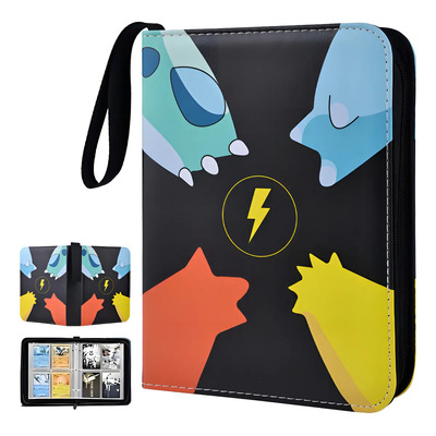 Carpeta De Tarjetas Pokemon 4 Bolsillos 400 Tarjetas Album,400 Tarjeteros De Bolsillo Con Funda Para Tarjetas Comerciales, Tarjetero Para Álbum De Coleccionista, Juguete Para Regalo Para Niños\u002Fniñas | Meses sin interés