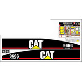 Calcomanías Caterpillar 966g Series 2 Preventivos Originales