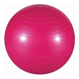 Bola De Yoga / Pilates Inflavel Com Bomba 65 Cm Rosa