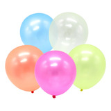 Pack 50 Globos Neón Para Fiestas Flúor. Fluorescentes Uv