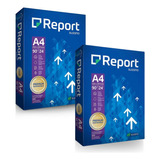 Kit 2 Resma Papel Sulfite A4 Premium 90g 500 Folhas Report