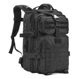 Mochila Tactica Militar 11 X18 X12  - 34 Litros Negro