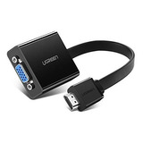 Adaptador Hdmi A Vga 1080p, Audio 3.5 Mm, Con Micro Usb